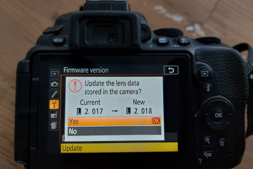 Nikon D5600 Firmware