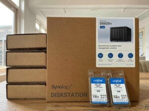 Synology DS925+ with Hard Drives and RAM modules